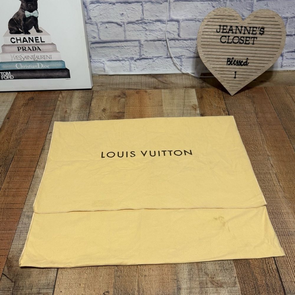 Authentic Louis Vuitton XL Foldover Handbag Storage Dust Bag 24” x 21”